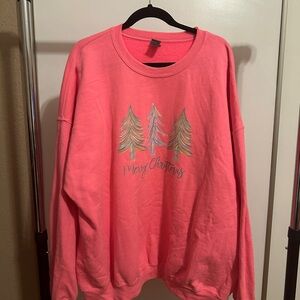 Pink Merry Christmas Sweatshirt